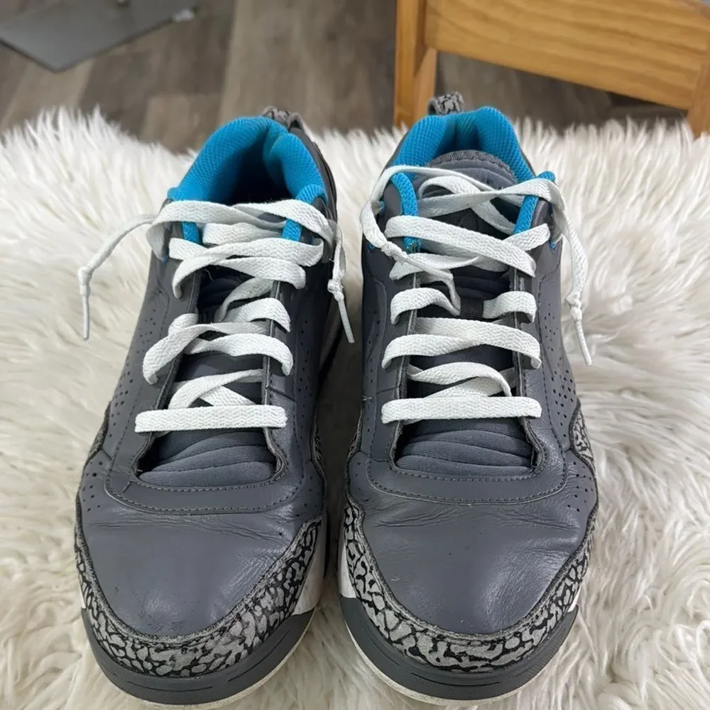 Jordan Gray and Blue Sneakers Size 10.5